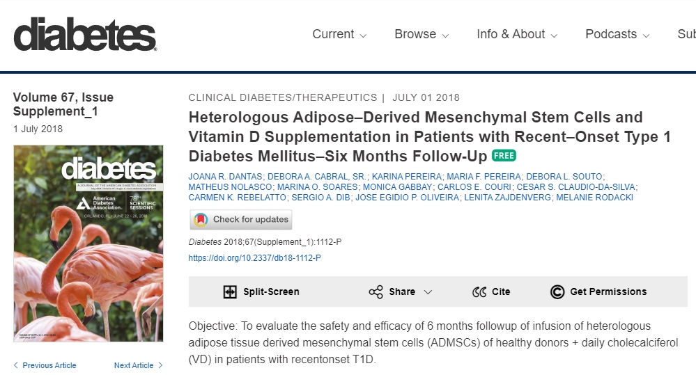 異源脂肪間充質(zhì)干細胞和維生素 D 補充劑對新發(fā) 1 型糖尿病患者的影響——6 個月隨訪