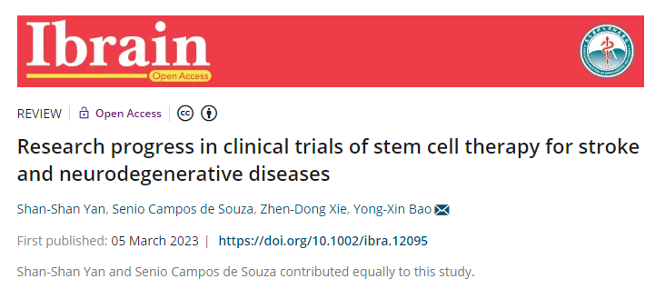 干細胞治療腦卒中的臨床試驗研究進展