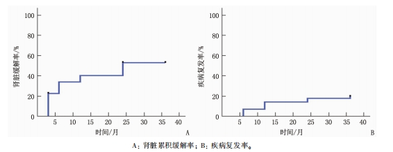 總生存率、腎臟緩解率及復(fù)發(fā)率